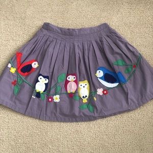 Mini Boden appliqué skirt 7-8